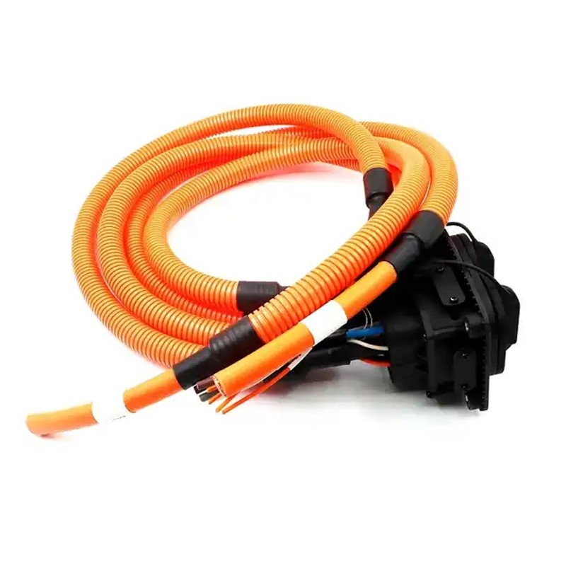 NEW ENERGY ELECTRIC VEHICLE WIRE HARNESS FACTORY HIGH VOLTAGE POWER CABLE BATTERY CABLE AC1000V DC1500V HIGH VOLTAGE EV CABLE