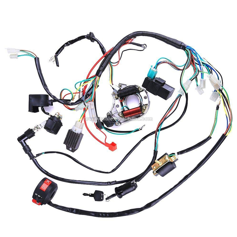 Motorcycle complete wiring harnesses assembly wire harness connector automotive wiring harness for motorcycle - 副本